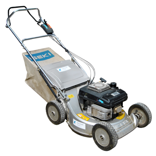 Tondeuse auto-tractée avec bac