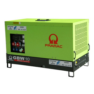 Groupe insonorisé diésel PRAMAC GBW10 10 kVA